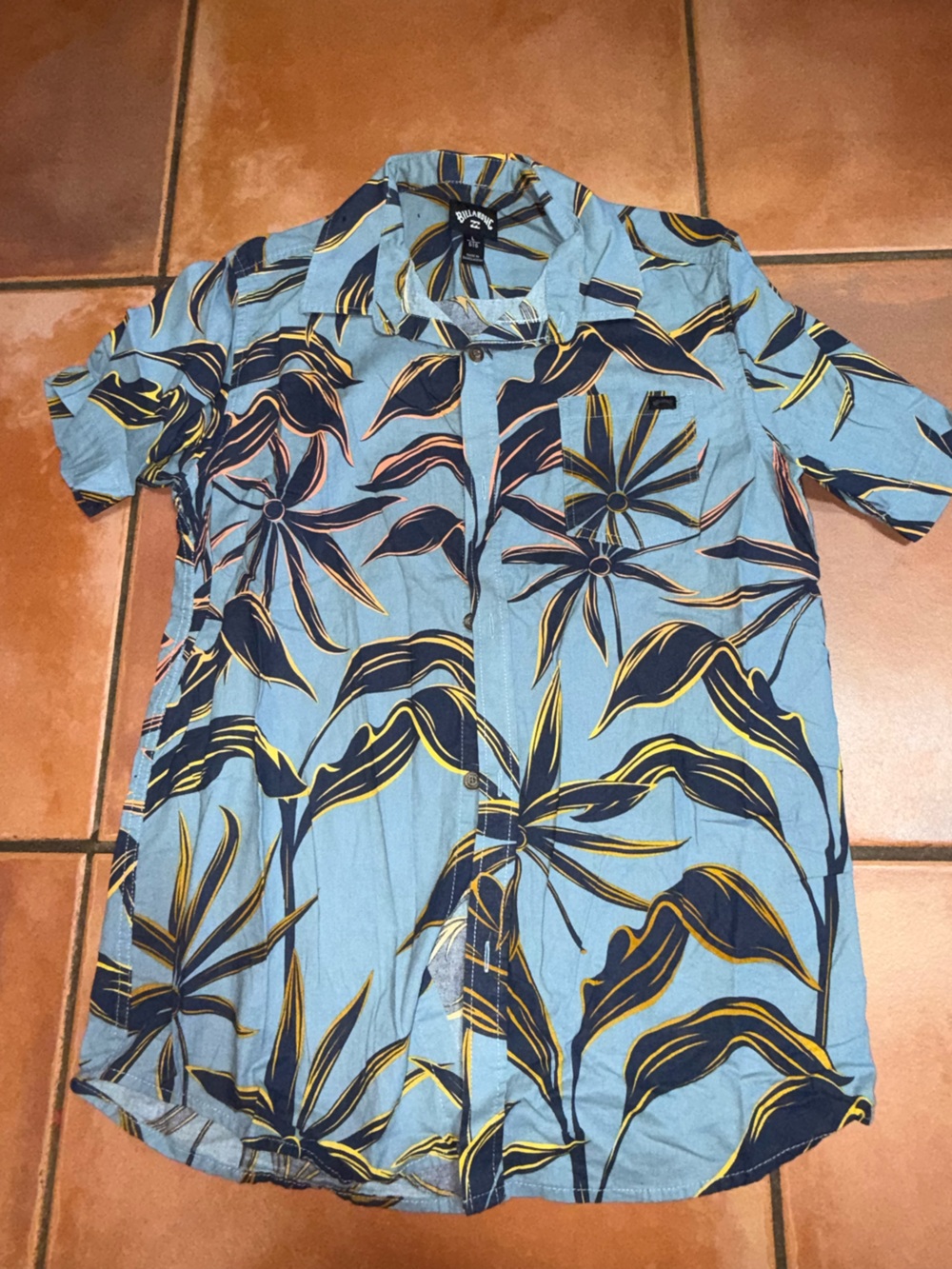 Billabong Light Blue Tropical Print Men's Hybrid Shorts